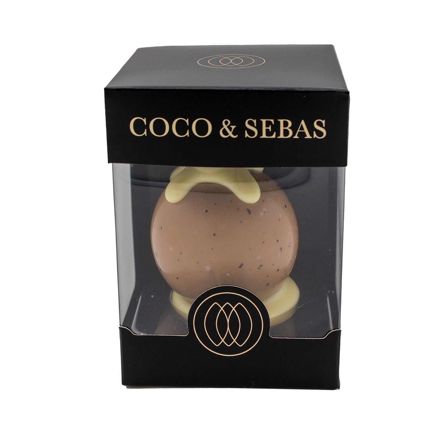 Kerstballetje van karamel chocolade