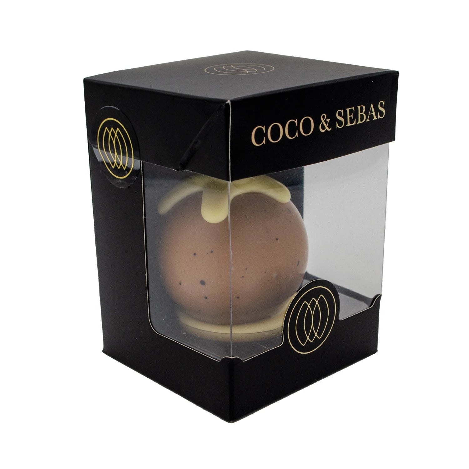 Kerstballetje van karamel chocolade