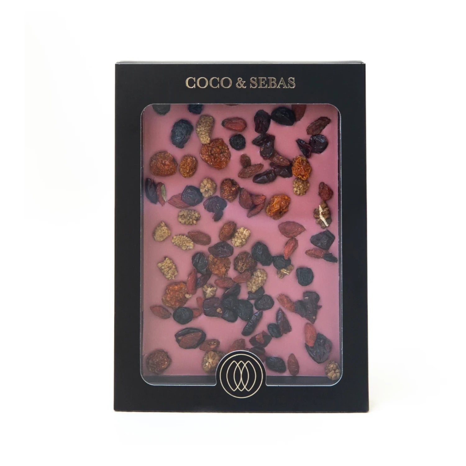 plak ruby chocolade met bessenmix