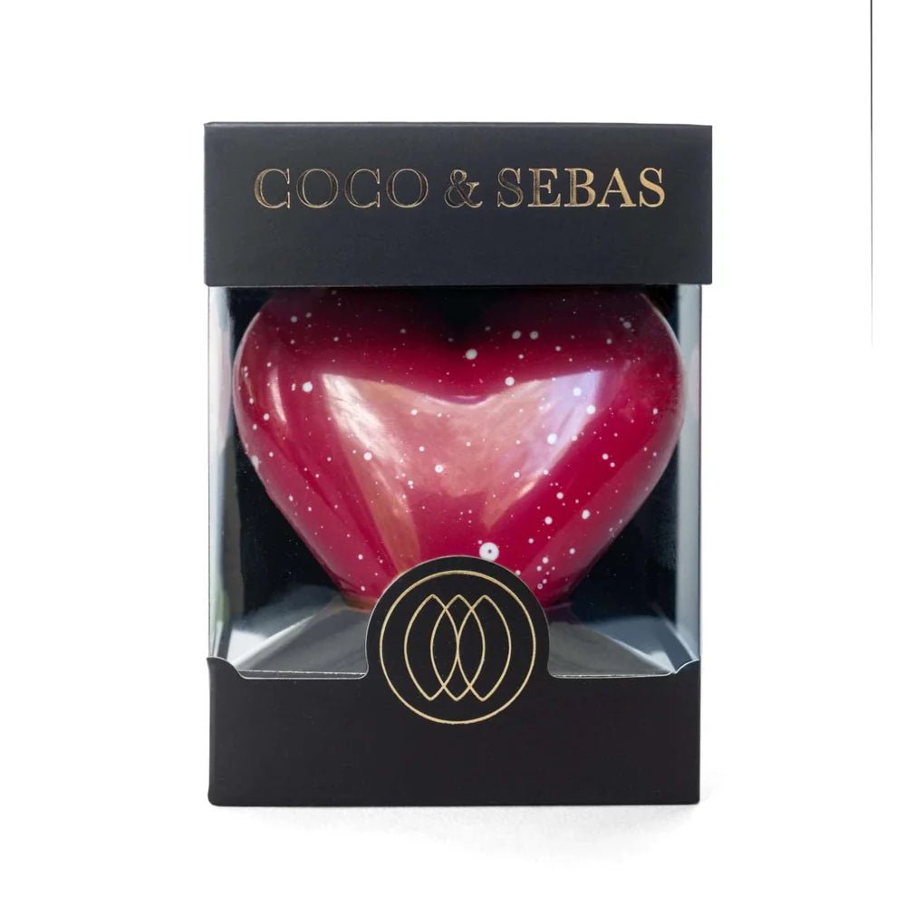 Love - melkchocolade hartje rood - Coco & Sebas