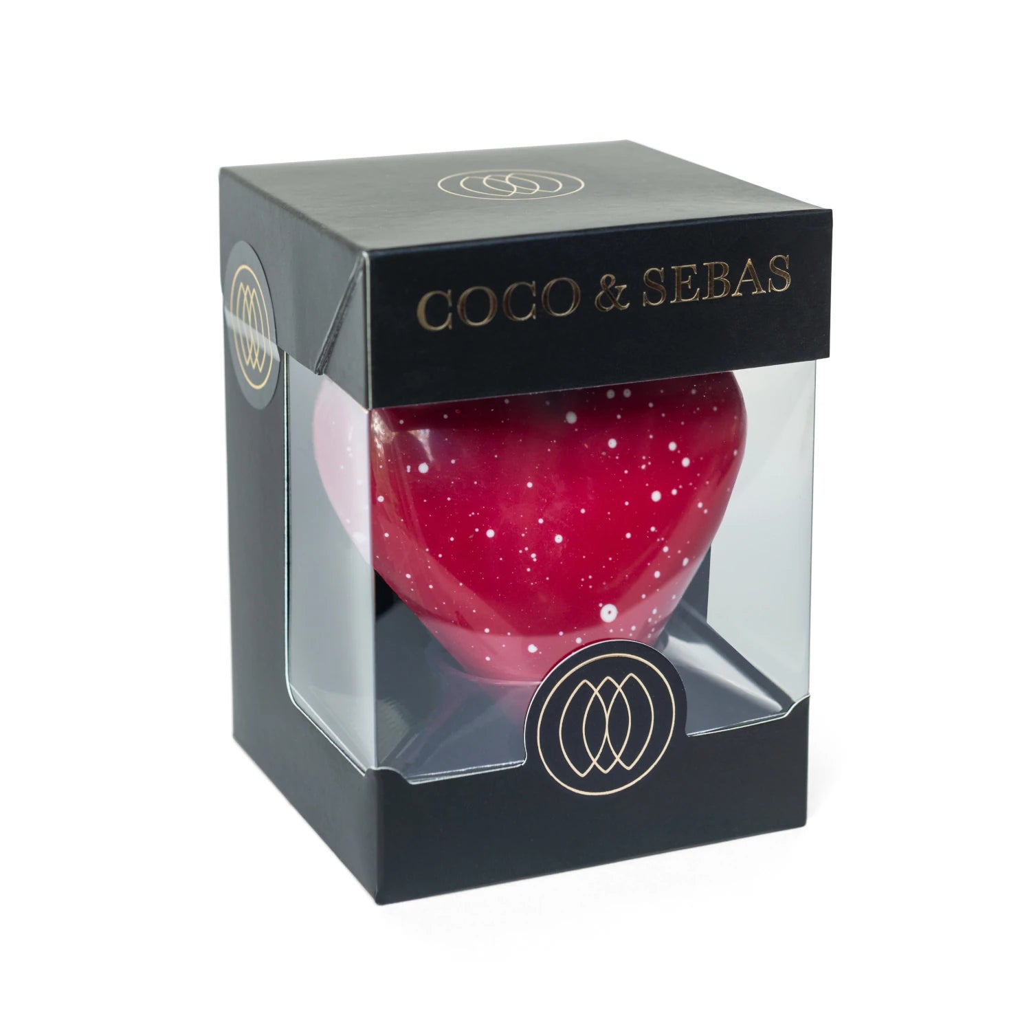 Love - melkchocolade hartje rood - Coco & Sebas