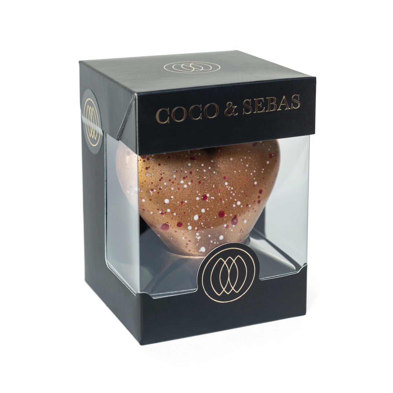 Love - pure chocolade hartje brons | Coco & Sebas