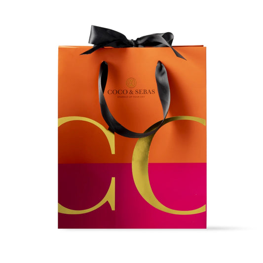 Oranje/Magenta cadeautasje Coco & Sebas - Coco & Sebas