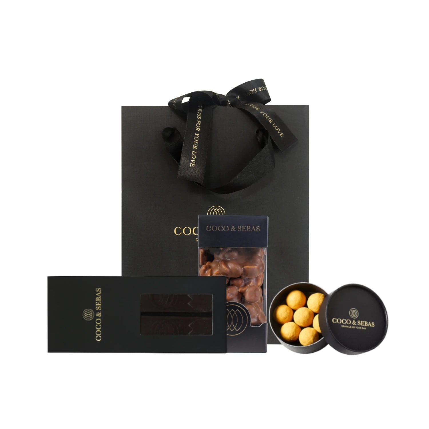 Giftbag shine met chocolade