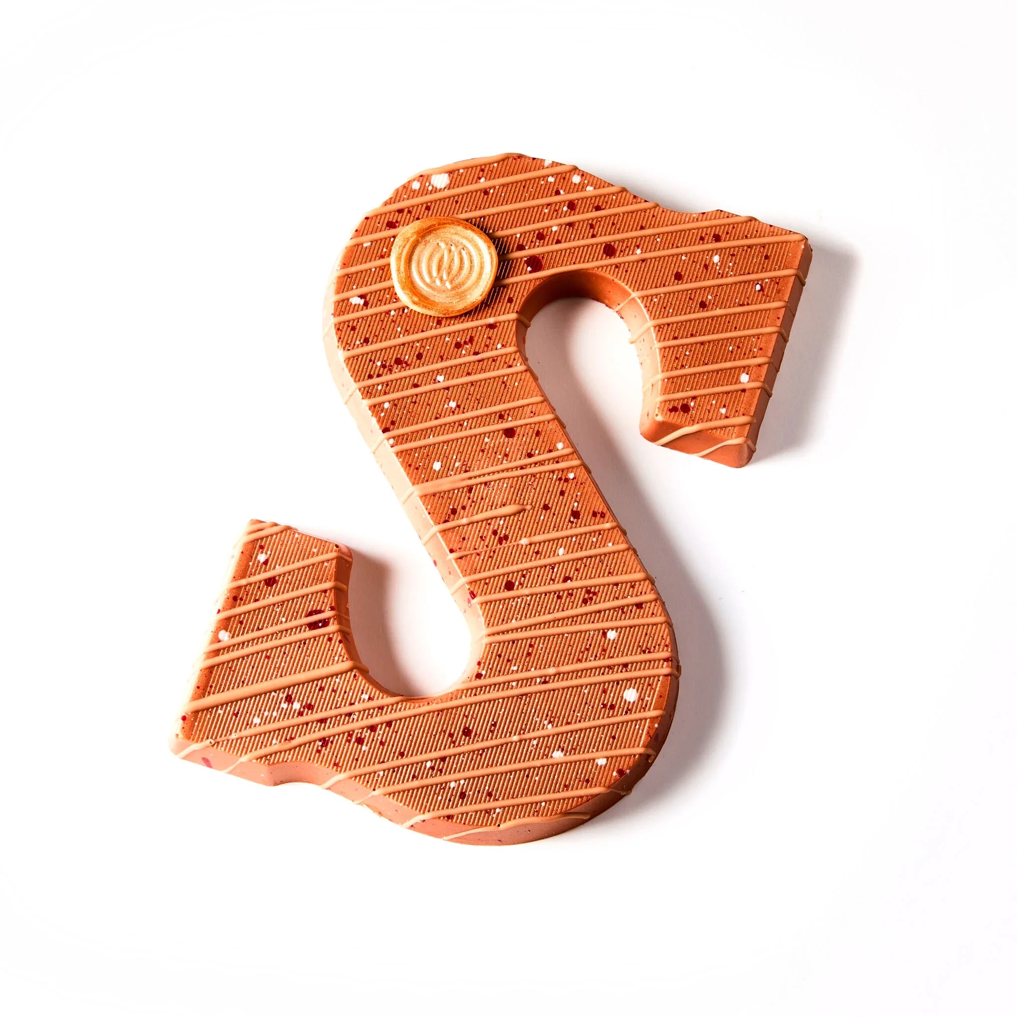 Chocoladeletter van melkchocolade Coco & Sebas