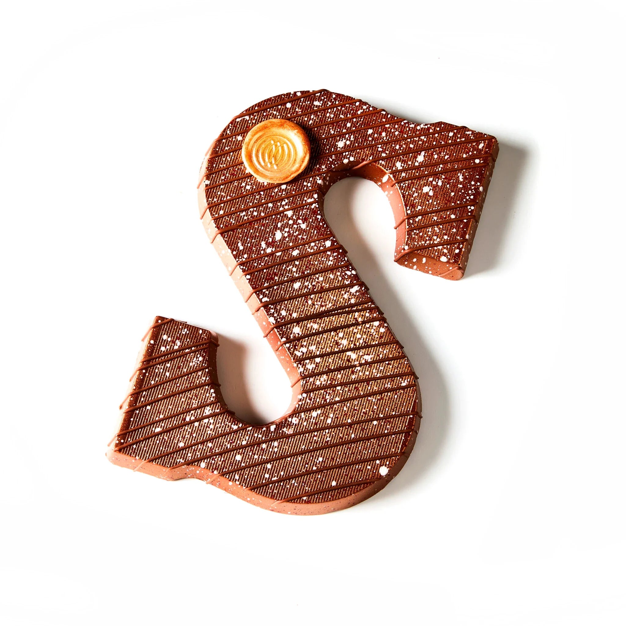 Chocoladeletter van pure chocolade Coco & Sebas