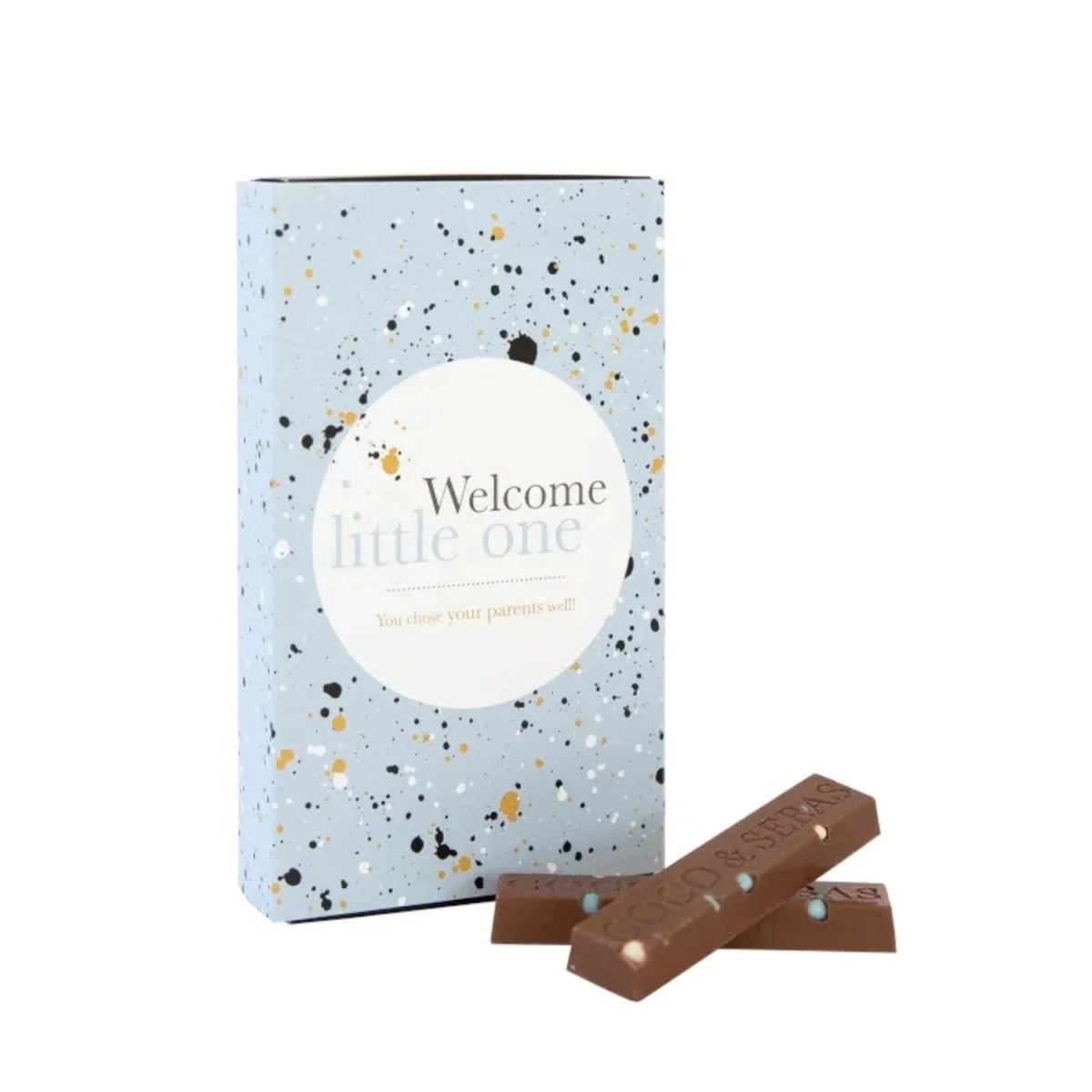 Chocolade cadeaus bij geboorte - Coco & Sebas