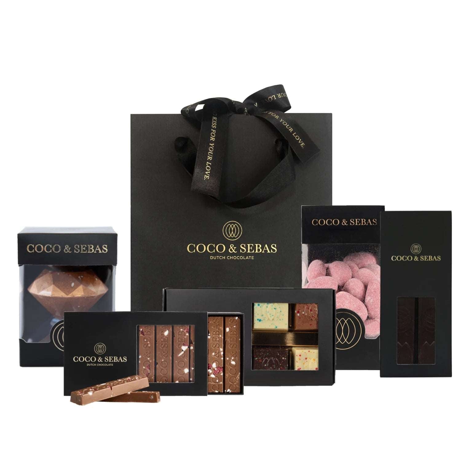 Giftbag Diamond Coco & Sebas chocolade cadeau