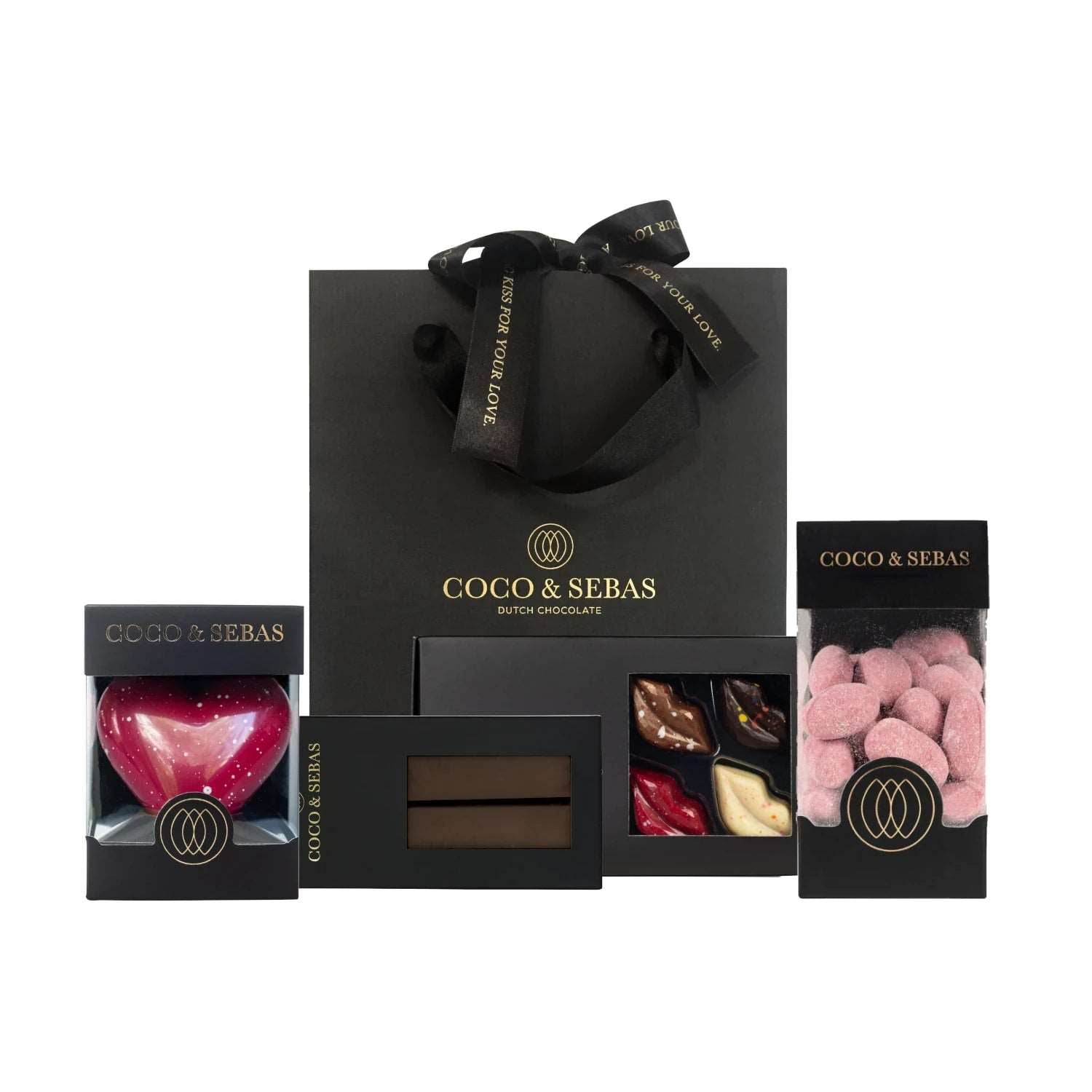 Giftbag Love Coco & Sebas chocolade cadeau