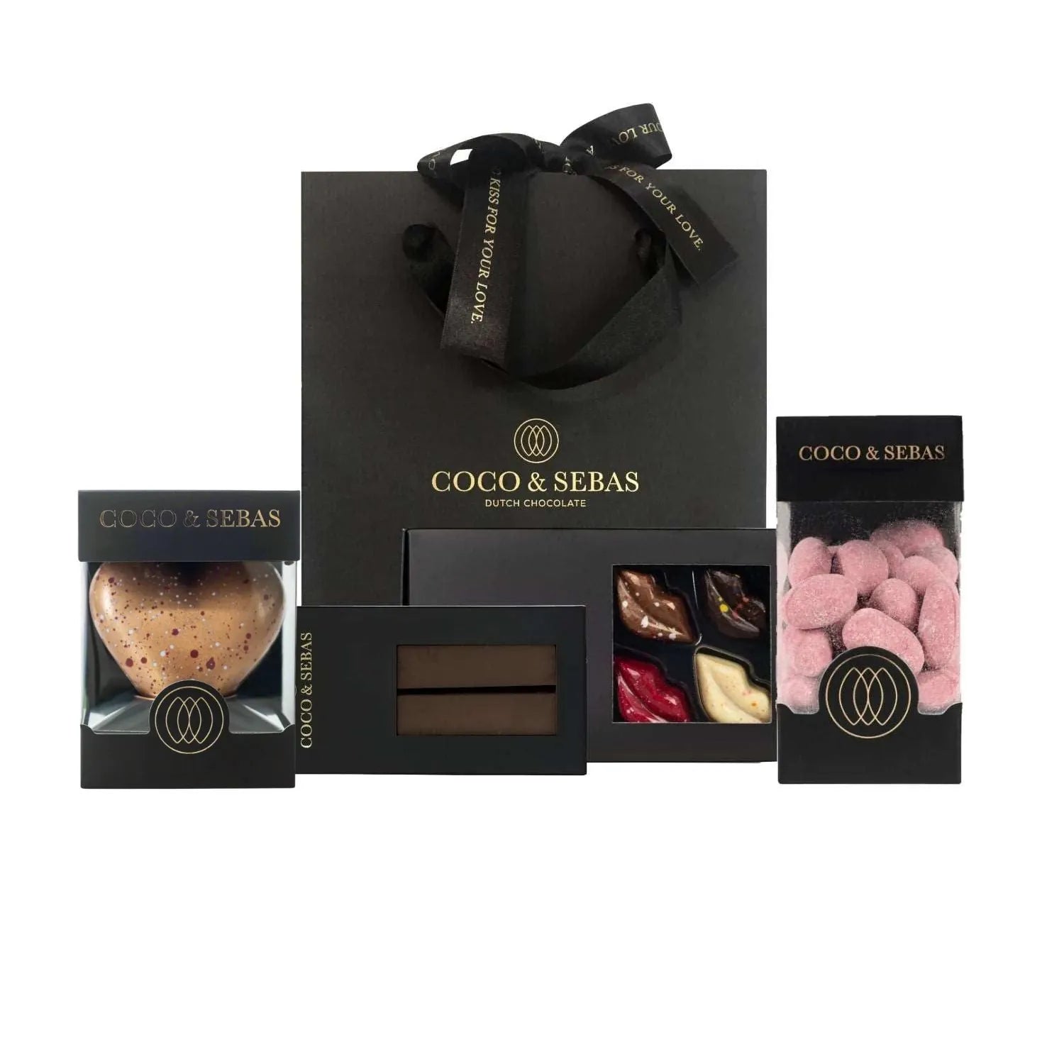 Giftbag Love Coco & Sebas chocolade cadeau