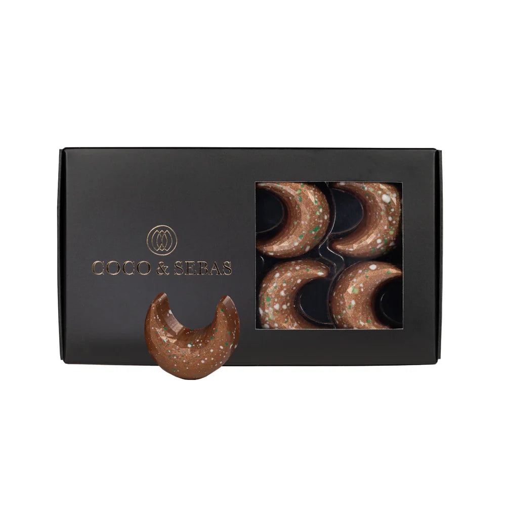 Moonlight honing safraan bonbons 8 stuks Coco & Sebas chocolade cadeau