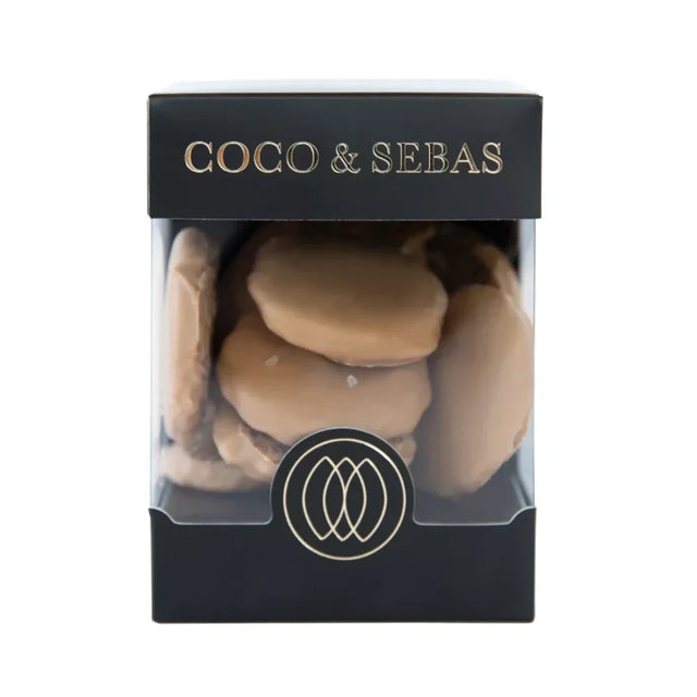 Waffles karamel chocolade - stroopwafeltjes Coco & Sebas chocolade cadeau