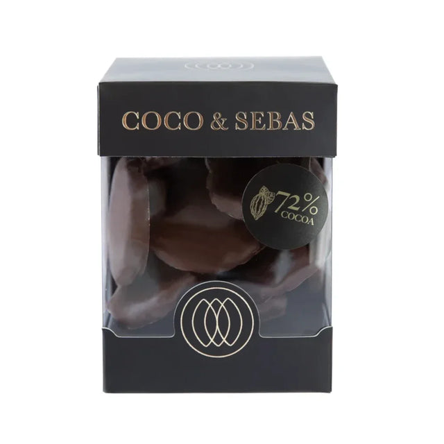 Waffles pure chocolade - stroopwafeltjes Coco & Sebas chocolade cadeau