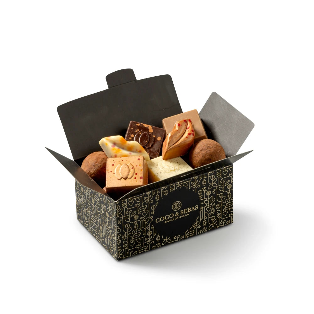 Bonbon ballotin - diverse gewichten Coco & Sebas chocolade cadeau