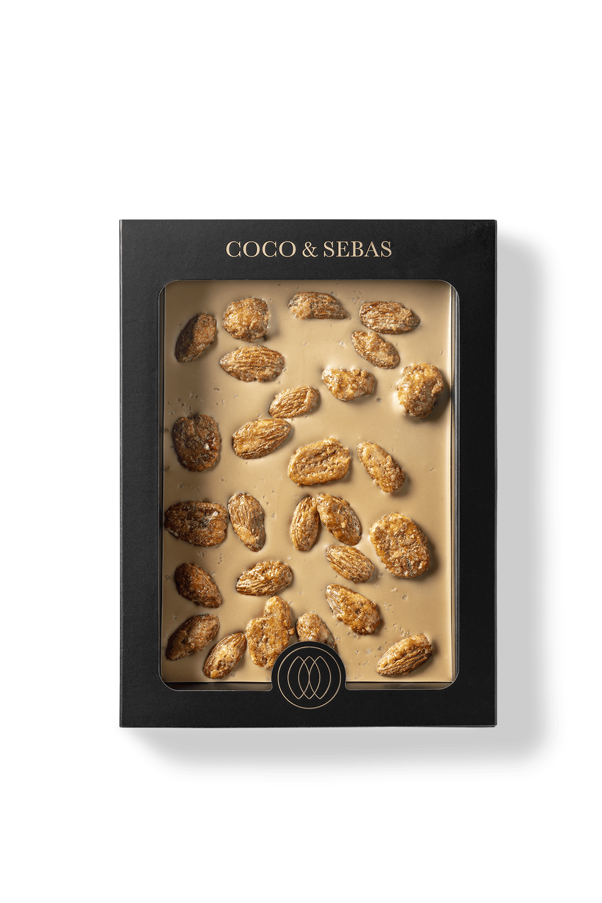 Chocolade Tablet - Plak Melkchocolade Karamel Pecan Amandel Zeezout - Coco & Sebas