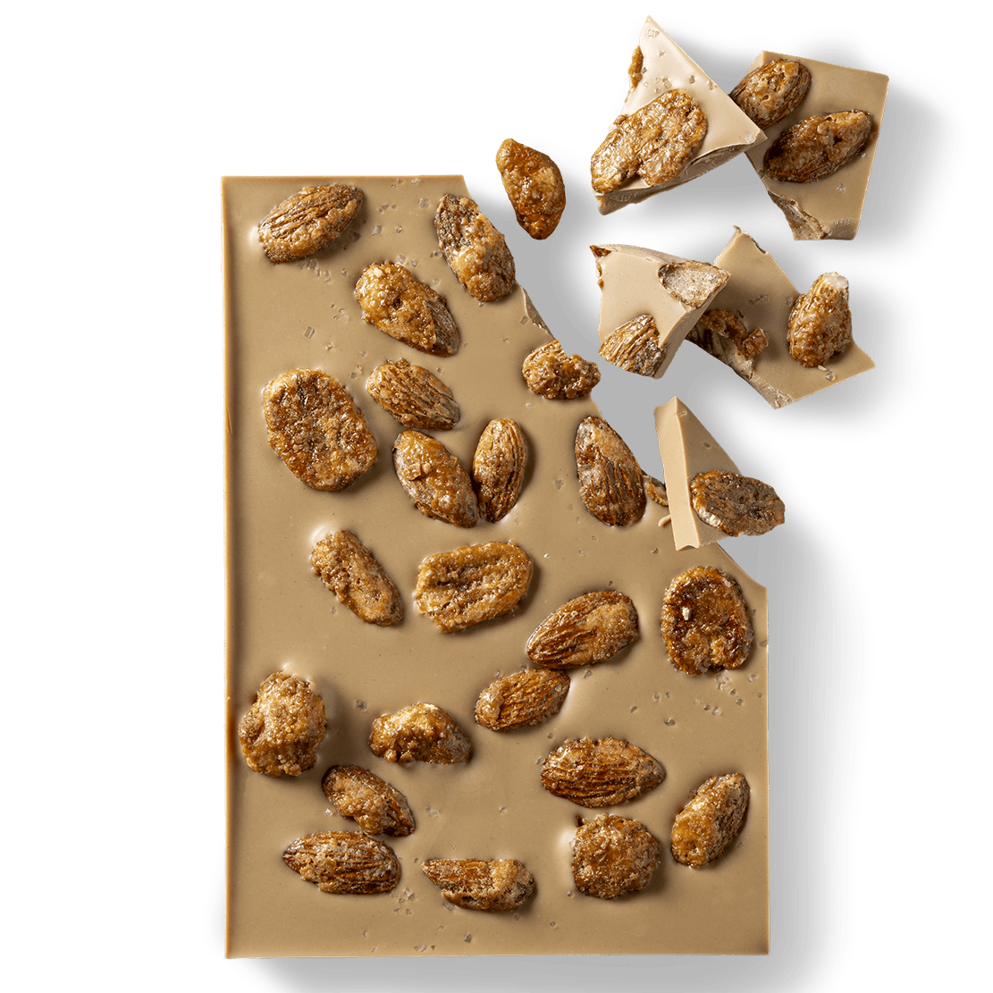 Chocolade Tablet - Plak Karamelchocolade Pecan Amandel Zeezout | Coco & Sebas
