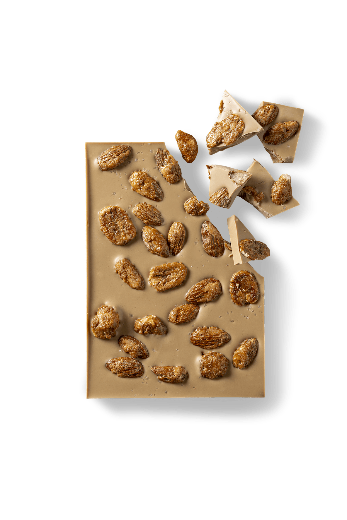 Chocolade Tablet - Plak Melkchocolade Karamel Pecan Amandel Zeezout - Coco & Sebas
