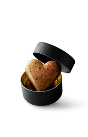 Love - brons pure chocolade hartje - Coco & Sebas