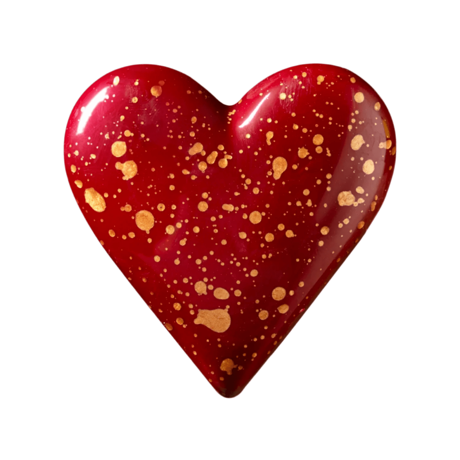 Love - melkchocolade hartje rood - Coco & Sebas