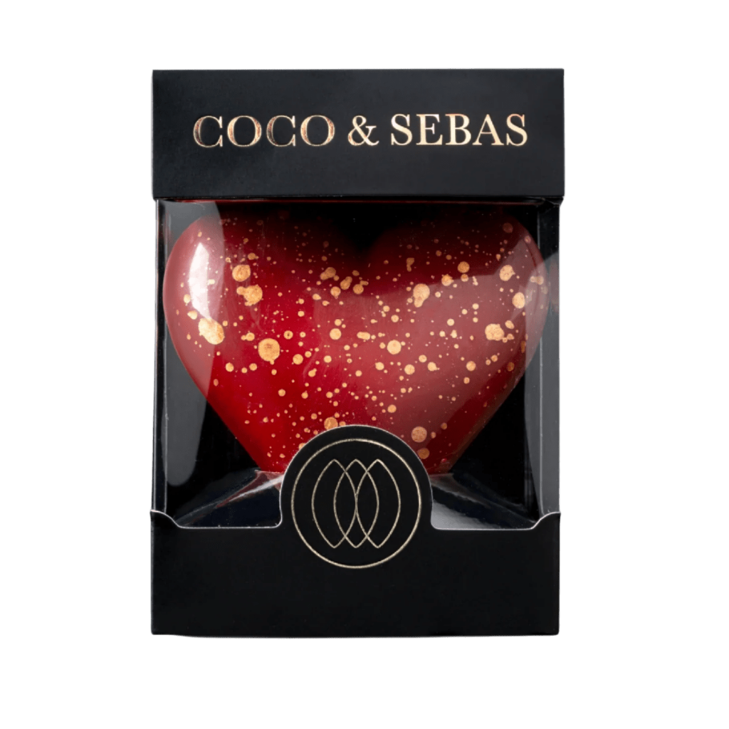 Love - melkchocolade hartje rood | Coco & Sebas