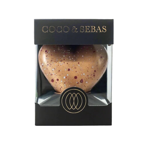 Love - pure chocolade hartje brons | Coco & Sebas