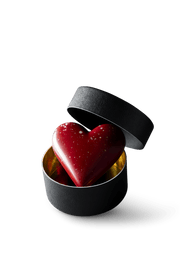 Love - rood melkchocolade hartje - Coco & Sebas
