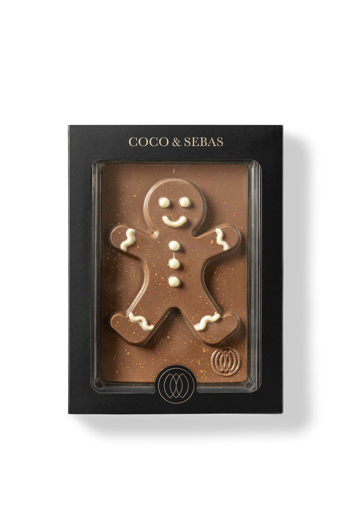 Plak Melk Chocolade Gingerbread Man | Coco & Sebas