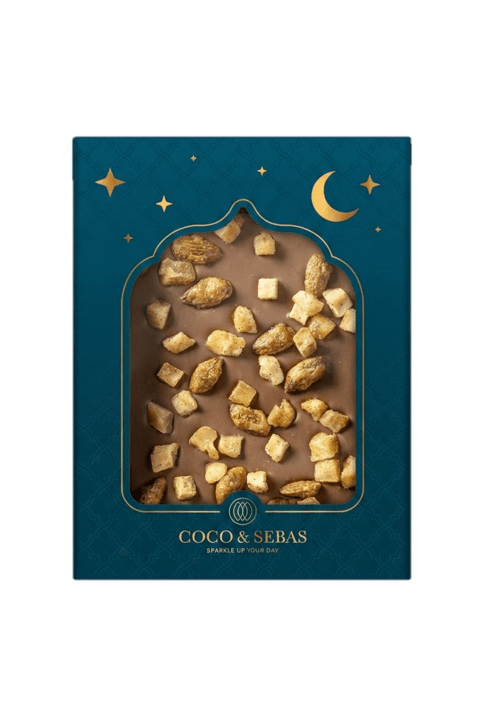 Plak Melkchocolade Appel Amandel Eid Mubarak | Coco & Sebas