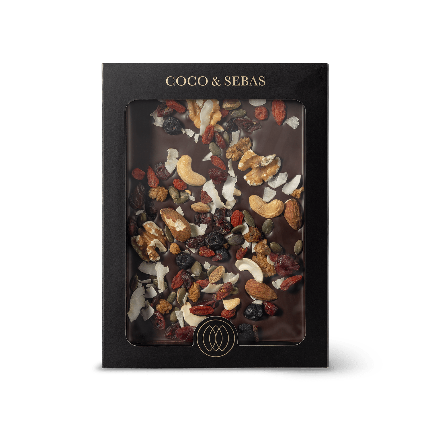 Plak Pure Chocolade Noten Bessen | Coco & Sebas