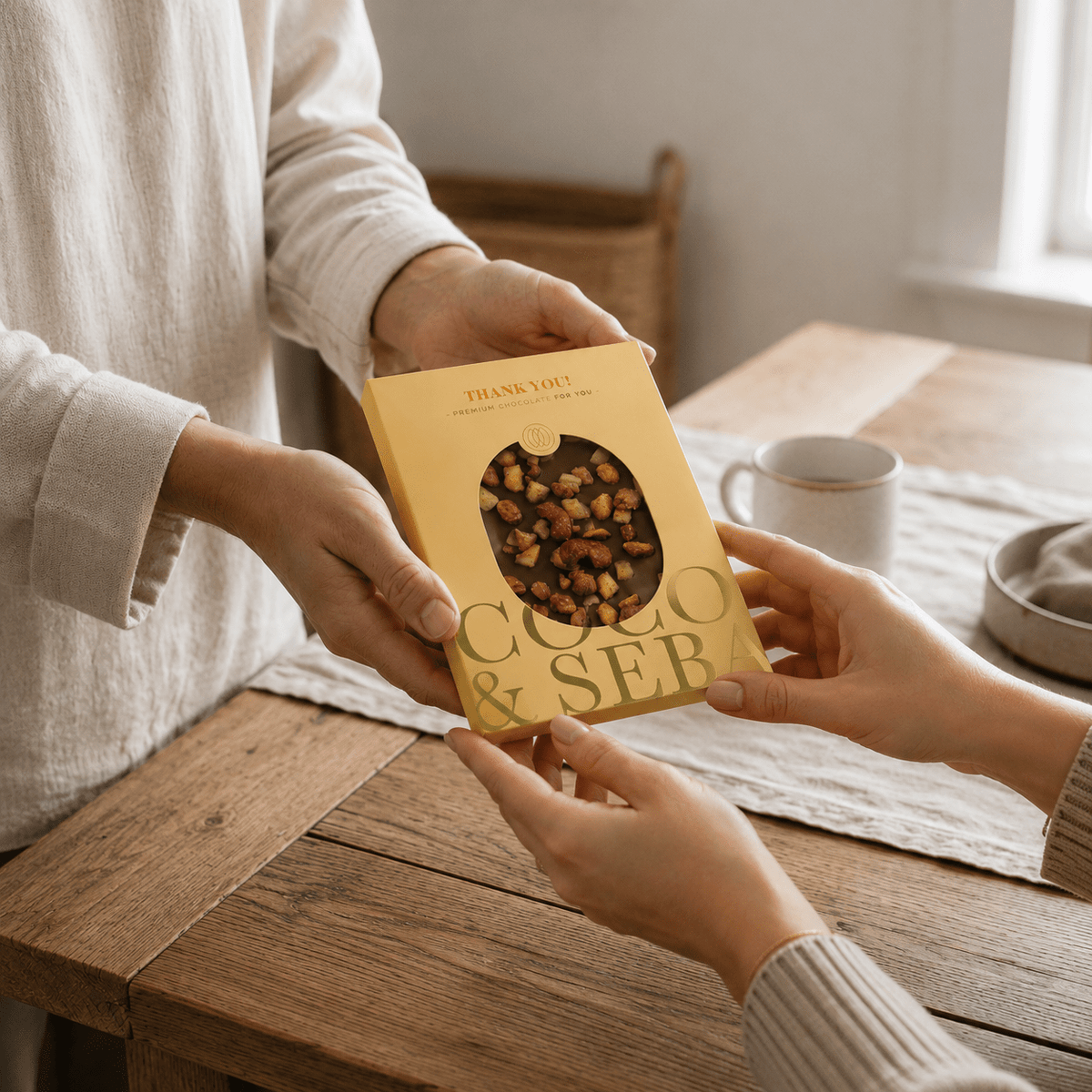 Thank You Plak Melkchocolade Appel Amandel 5 spices | Coco & Sebas